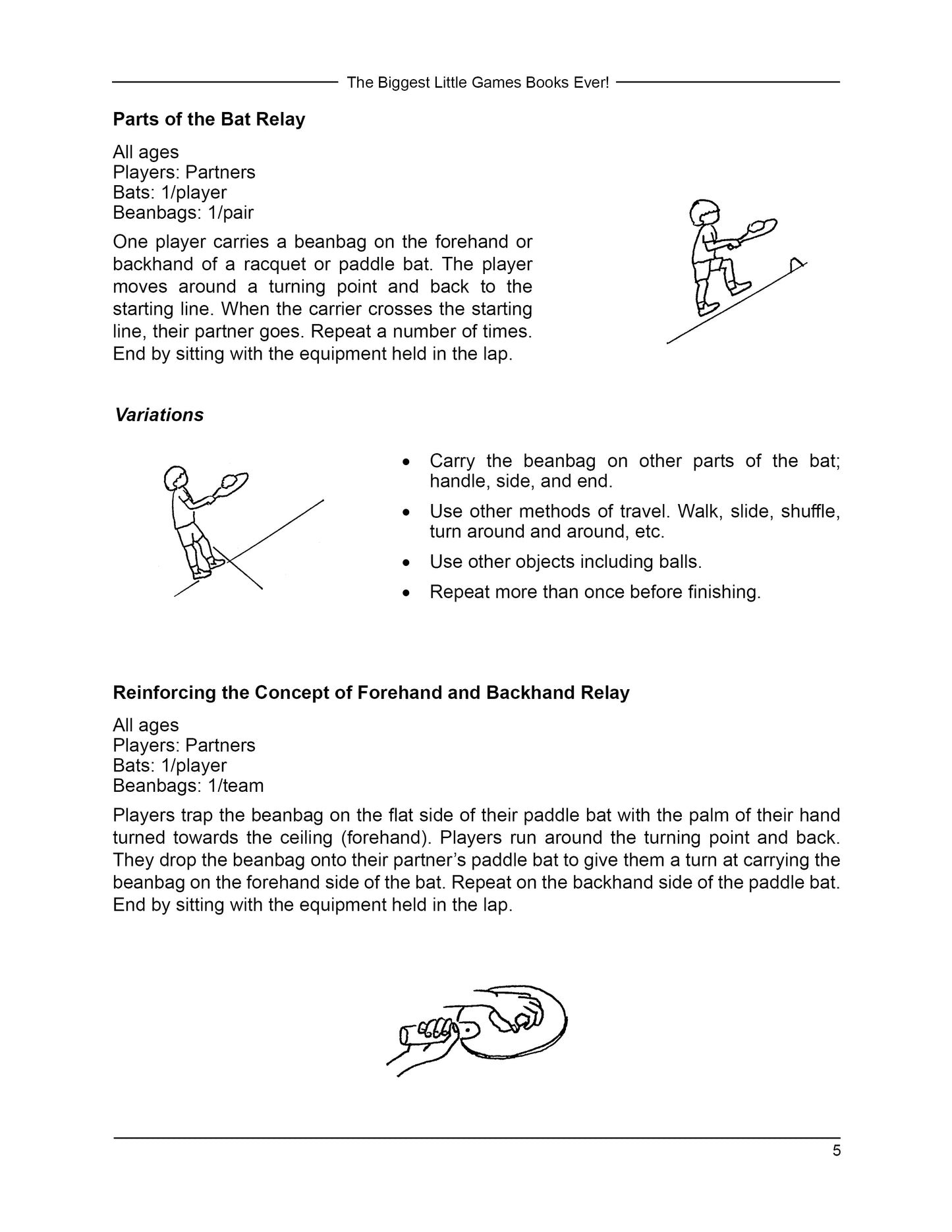 Games Using Paddle Bats, Racquets, Birds and Balls